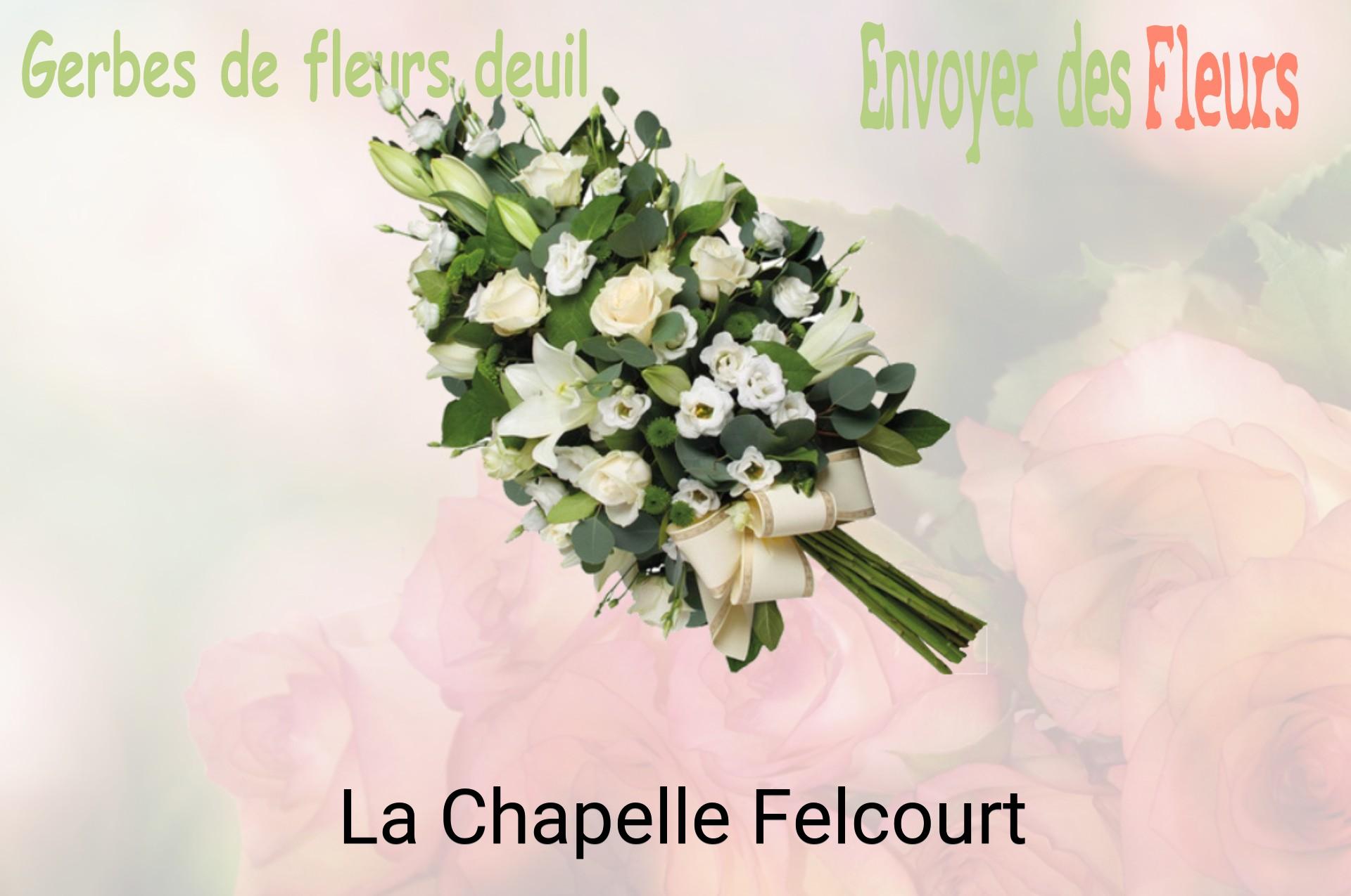 Gerbe de fleurs de deuil livrée à La Chapelle-Felcourt